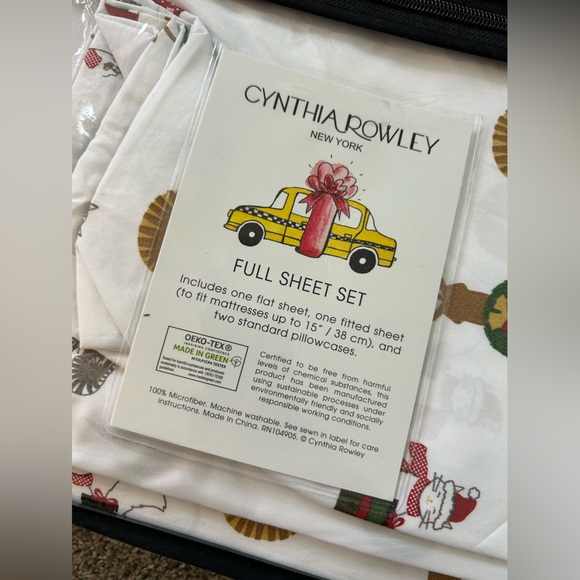 Cynthia Rowley Cat Bed Sheet - Full - Picture 2 of 4